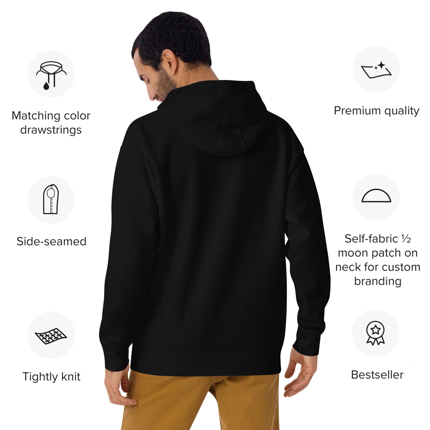 Premium Pickleball Hoodie - Court Icon